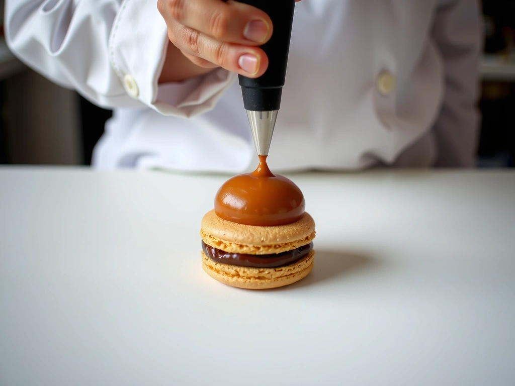 Filling macarons
